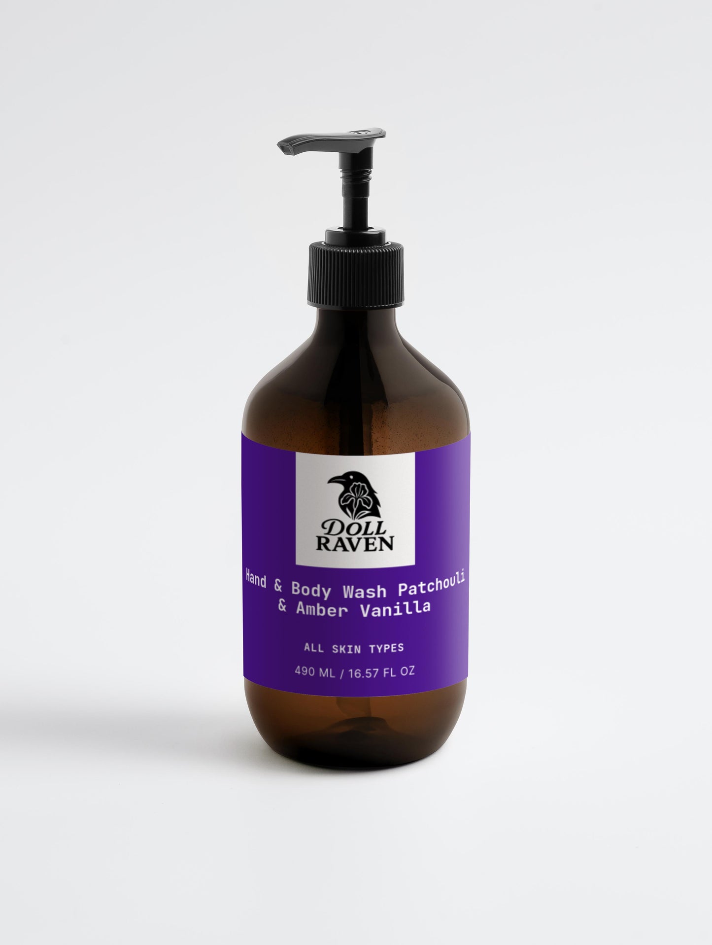 DOLL RAVEN Hand & Body Wash, Patchouli & Amber Vanilla